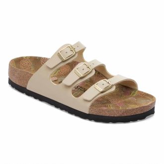 Birkenstock Womens Florida Flowers Sandal In Sandcastle