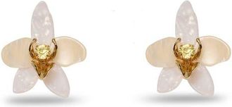 Lele Sadoughi Mother of Pearl Orchid Stud Earrings at Nordstrom