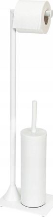 WENKO Hella Serviteur Wc Blanco Mate Acero Lacado