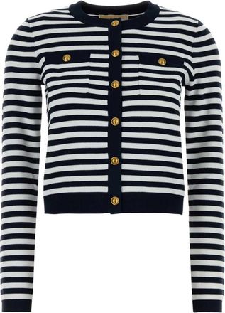Michael Kors Gestreept stretch gebreid vest - Dames - Vesten - Veelkleurig - XS - Nylon - Truien & Vesten