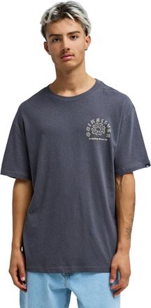 Quiksilver T-Shirt QUIKSILVER Curve Palm, Herren, Gr. XXL, iron gate, Obermaterial: 80% Walkfrottier, 20% Hanf;, Shirts T-Shirt