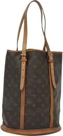 Louis Vuitton Pre-owned Bucket Bags, female, Brown, Size: ONE SIZE Pre-owned Bucket GM Shoulder Bag