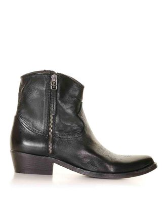 Keep Texan Low Black Ankle Boot