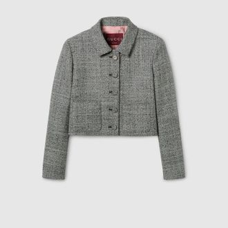 Gucci Wool Grisaille Jacket, Black, Ready-to-wear