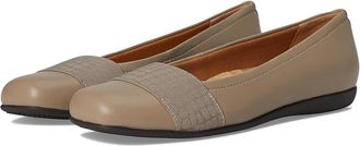 Trotters Samantha Womens Slip on Shoes Taupe/Croco : 10.5 N (AA)