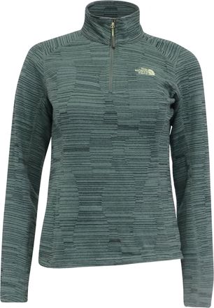 The North Face Quarter Zip Pullover in Green Polyester