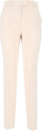 Max Mara Jerta Pantalon - Dames - Broeken - Beige - Maat: S Zijde