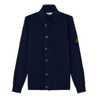 Stone Island Zip Up Cardigan Navy L2S1551000-47S00A3-V0020