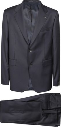 Tagliatore Dark Blue Tailored Notched Suit