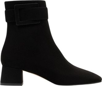 Parall&egrave;le Glen Enkellaarsjes - Dames - Laarzen met Hak - Zwart - 40 1/2 EU - Leer - Schoenen