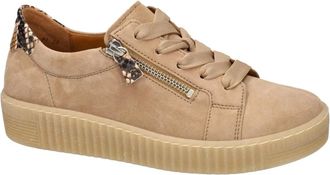 Gabor Schoenen, Dames, Beige, 37 1/2 EU, Leer, 83.334.14 Sneaker