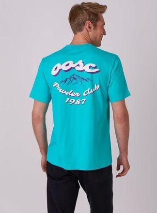 OOSC Powder Club T-Shirt - Aqua at Nordstrom, Size Large