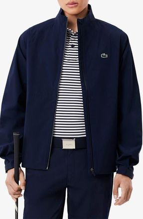 Lacoste Waterproof Performance Stretch Golf Jacket in Marine/Marine at Nordstrom, Size 4