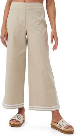 Trina Turk Abbey Linen Ankle Pant in Biarritz Beige at Nordstrom, Size 12