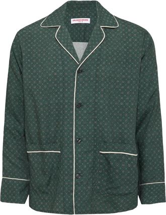 Orlebar Brown Murray blouse met geometrische print - Groen