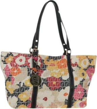 Fendi Pre-owned Zucchino Canvas Tote Bag - Dames - Vintage Shopper - Veelkleurig - ONE Size - Vintage