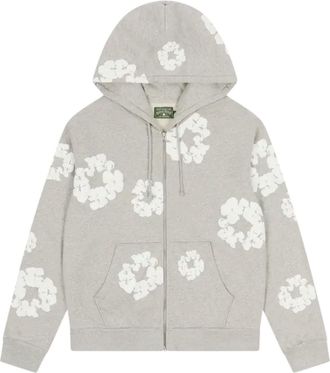 Denim Tears Cotton Wreath Zip Hoodie Grey SS25TZH11412037