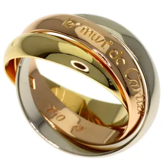 Cartier Gold Silver Yellow Gold (18K) Pink Gold (18K) White Gold (18K) Band Ring (Pre-Owned)