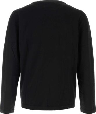 Extreme Cashmere Mens Black Cotton Blend N&acirc;&deg;500 Sweater Raven Exterior: Cashmere Maglieria