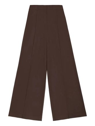 Bally wool palazzo pants - women - Wool/Virgin Wool - 40 - Brown