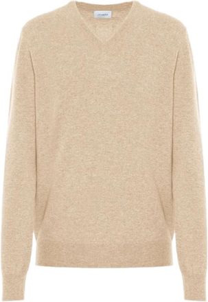 Malo Truien & Vesten, Heren, Beige, 3Xl, Kasjmier, V-hals Trui