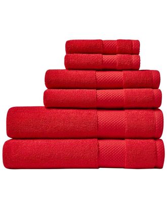 Lacoste Heritage Supima Cotton 6Pc Towel Set