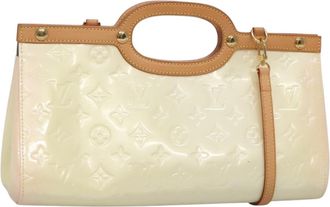 Louis Vuitton Roxbury Drive Handbag Monogram Vernis Beige Patent_Leather Bag (Pre-Owned)