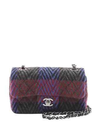 Chanel 2021-2025 Classic Tweed Single Flap mini-schoudertas - Veelkleurig