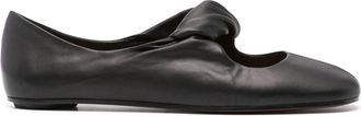 Alexander McQueen Alexander Mcqueen Womens Round Toe Leather - Black - Size 37.5 EU/IT