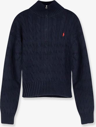 Ralph Lauren Maglia in cotone con logo in contrasto - POLO RALPH LAUREN - gender_Woman