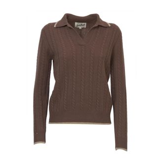 Saint Barth Dames, Truien, Bruin, Maat: XS Wol