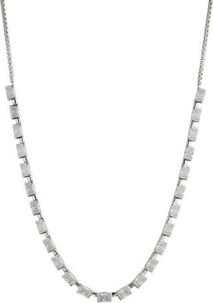 Nadri Chateau Cubic Zirconia Tennis Necklace in Rhodium at Nordstrom