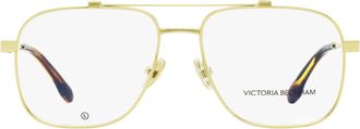 Victoria Beckham VB2138 Navigator Metal Frame Eyeglasses - Gold