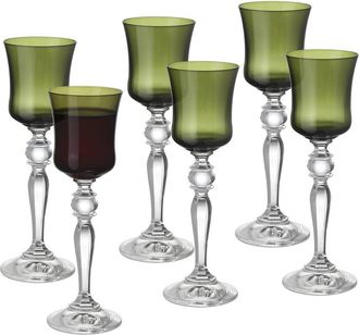 Barski Set Of 6 Stem Liquor Glasses