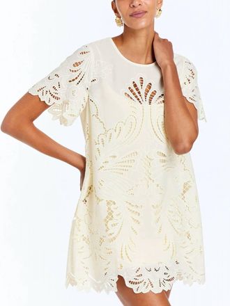 Mestiza New York Lupe Lace Mini Dress In Ivory