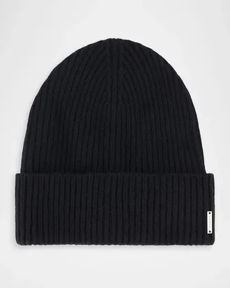 Gorski Men & apos;s Ribbed Cashmere Beanie