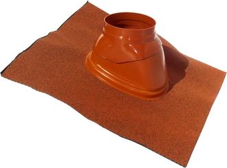 Ubbink Ubbink - Tapajuntas Ubiflex Para &Oslash; 60/100mm Y 80/125mm Terminales Verticales Ocre - Para Tejados Inclinados De 25 A 45&deg;