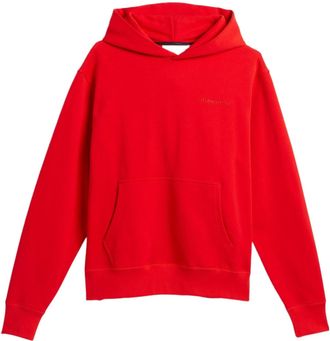 adidas x Pharrell Humanrace Small Logo Hoodie Red HF9903