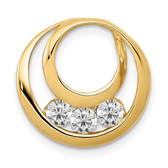 Diamond2Deal 14k Yellow Gold Lab Grown Diamond Pendant (0.39ct, VS, G-H)