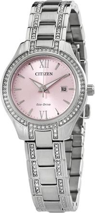 Citizen Crystal Pink Dial Ladies Watch FE1230-51X