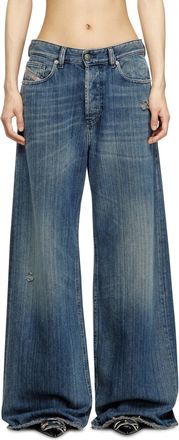 Diesel Relaxed Jeans - 1996 D-Sire - Jeans - Woman - Blue