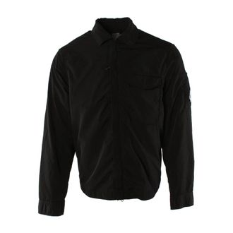 C.P. Company Chrome-R Pocket Overshirt - Heren - Zomerjassen - Zwart - L - Nylon - Jassen