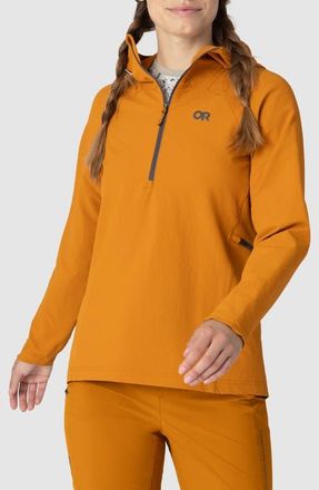 Outdoor Research Freewheel MTB Half Zip Hoodie in Sedona at Nordstrom, Size X-Large