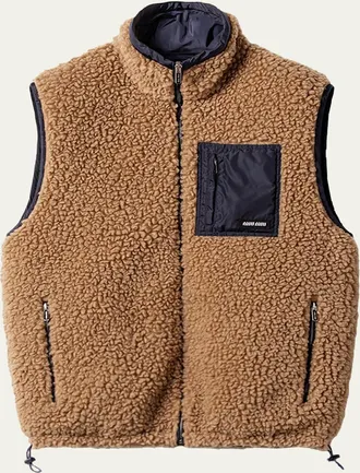 Miu Miu Fleece Wool Puffer Vest