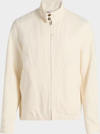 Vince Men & apos;s Cotton-Linen Bomber Jacket