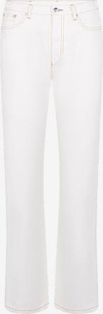 Moncler Gerade Jeans mit Steppn&auml;hten