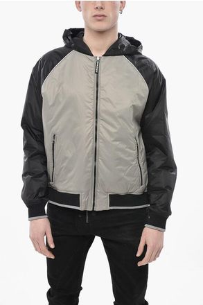 Palm Angels Two-Tone Nylon Windbreaker CURVED LOGO size Xxl