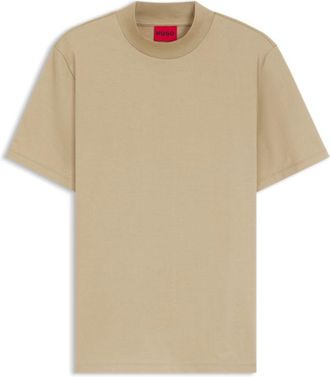 HUGO BOSS Stand-collar slim-fit T-shirt in stretch cotton