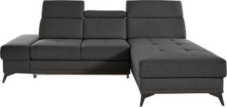 Inosign Ecksofa »Cardiz L-Form« inkl.Kopfteilverstellung und Federkern wahlweise mit Bettfunktion