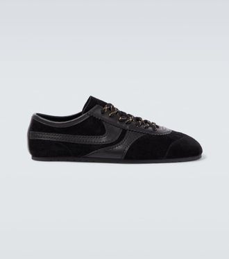 Dries Van Noten Sneakers in suede con pelle